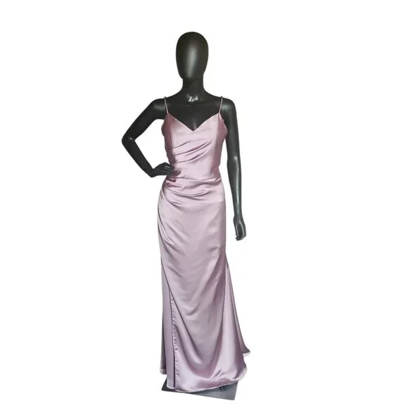 Mori Lee | Dresses | Nwot Desert Rose Silky Satin Maxi Formal Dress Mori  Lee | Poshmark